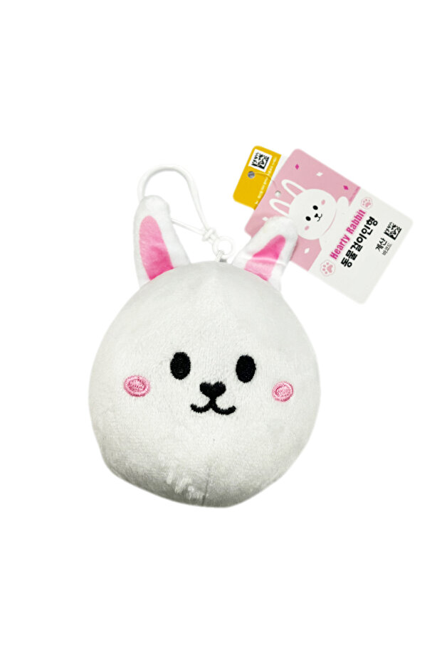 Hearty Rabbit Plush Keychain