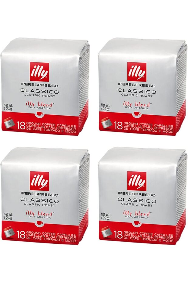 Iperespresso Capsules Classico 100% Arabica, Single-Serve Capsule, 18 Capsules - Pack of 4