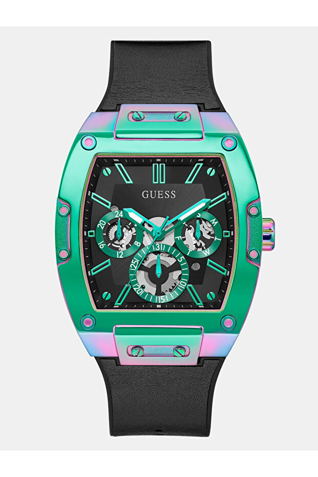 Multi-function genuine leather watch