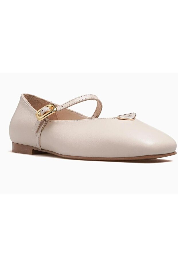 2511109Y Women's Genuine Leather Premium Ballerinas