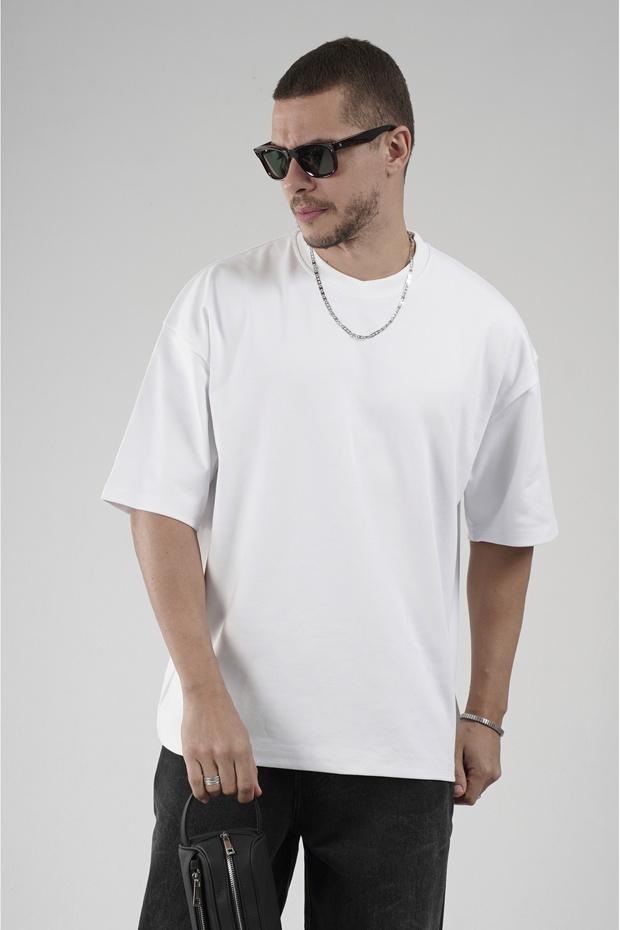 Trend Biz Oversize Fit Crew Neck Suprem Men's T-Shirt