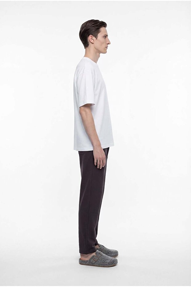 Men's Basic Elastic Waist Pajama Bottoms - 2