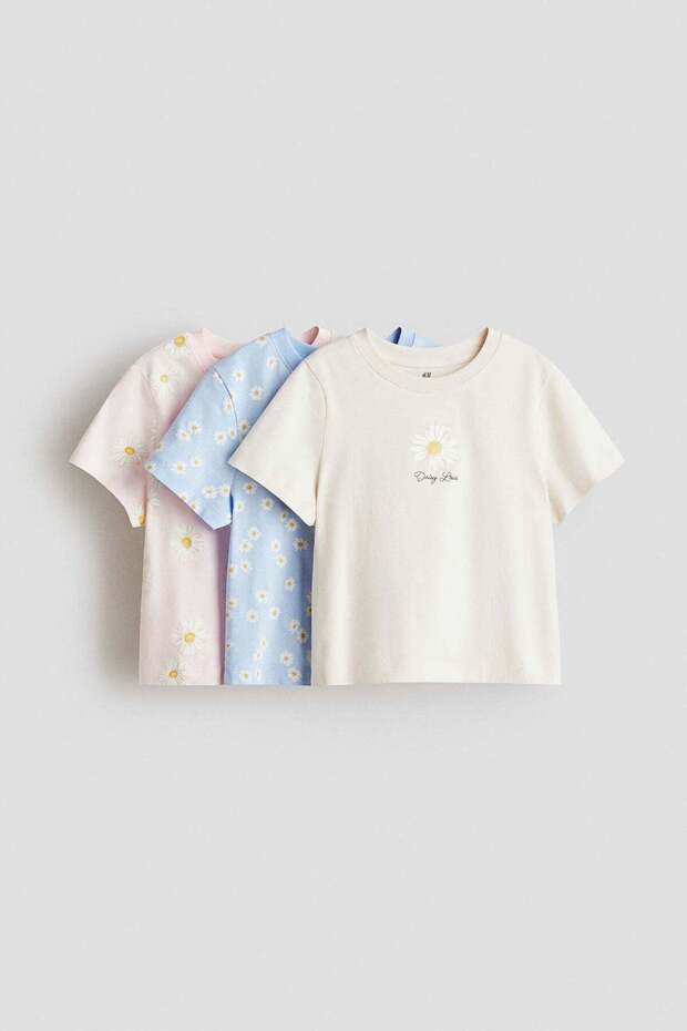 3-pack printed T-shirts