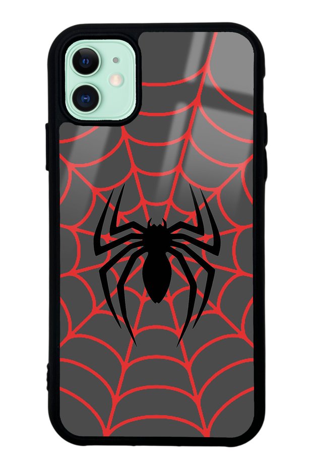 iPhone 11 Spider Design Glossy Phone Case