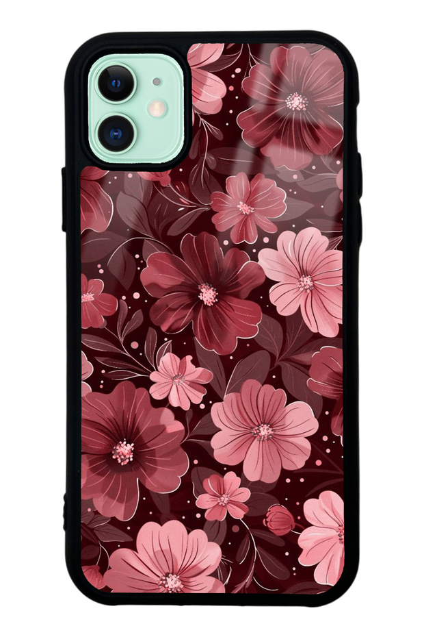 iPhone 11 Velvet Burgundy Design Glossy Phone Case