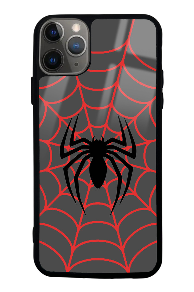 iPhone 11 Pro Max Spider Design Glossy Phone Case