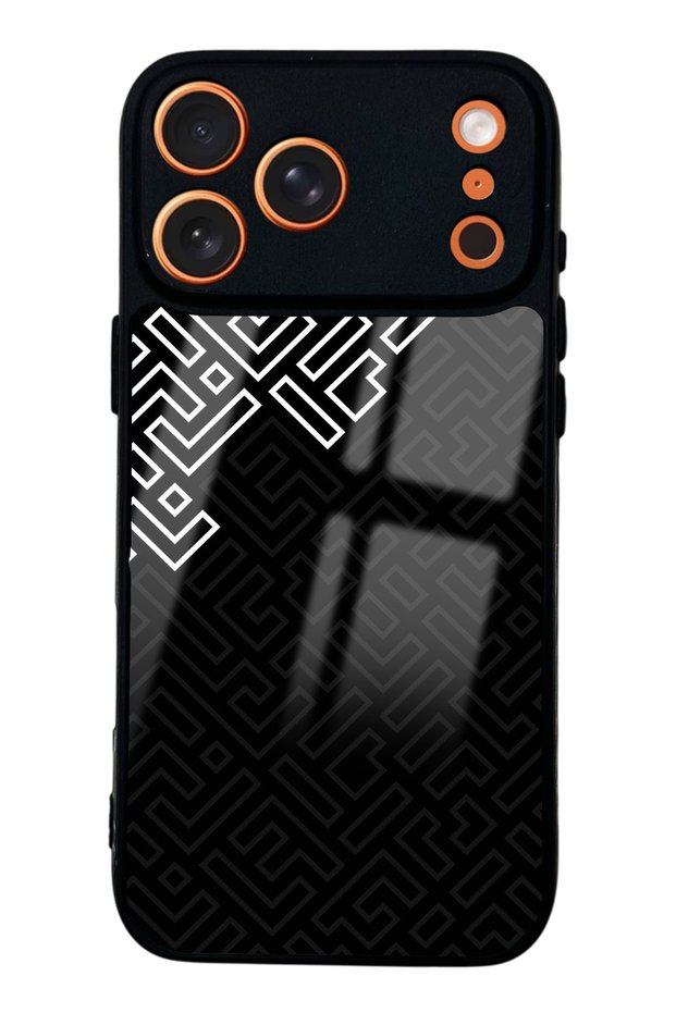 حافظة هاتف لامعة بتصميم Cipher Path لهاتف iPhone 17 Pro Max