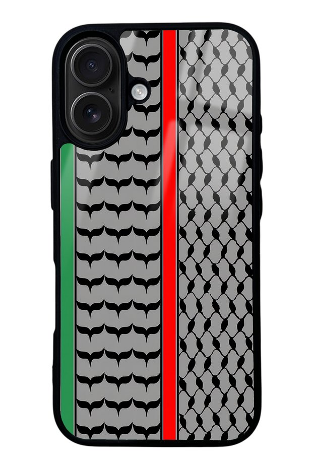 iPhone 16 Glossy Phone Case with Linear Design