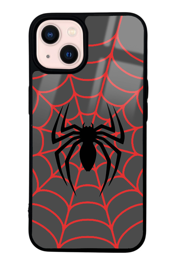 iPhone 14 Spider Design Glossy Phone Case