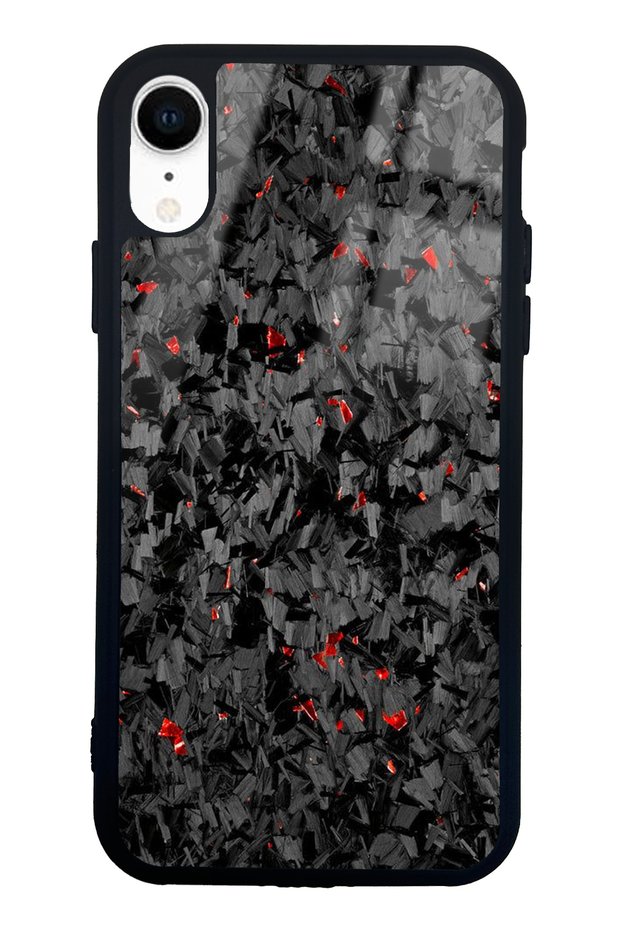 iPhone Xr Glossy Phone Case with Embers Design