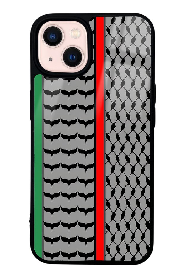 iPhone 14 Glossy Phone Case with Linear Design