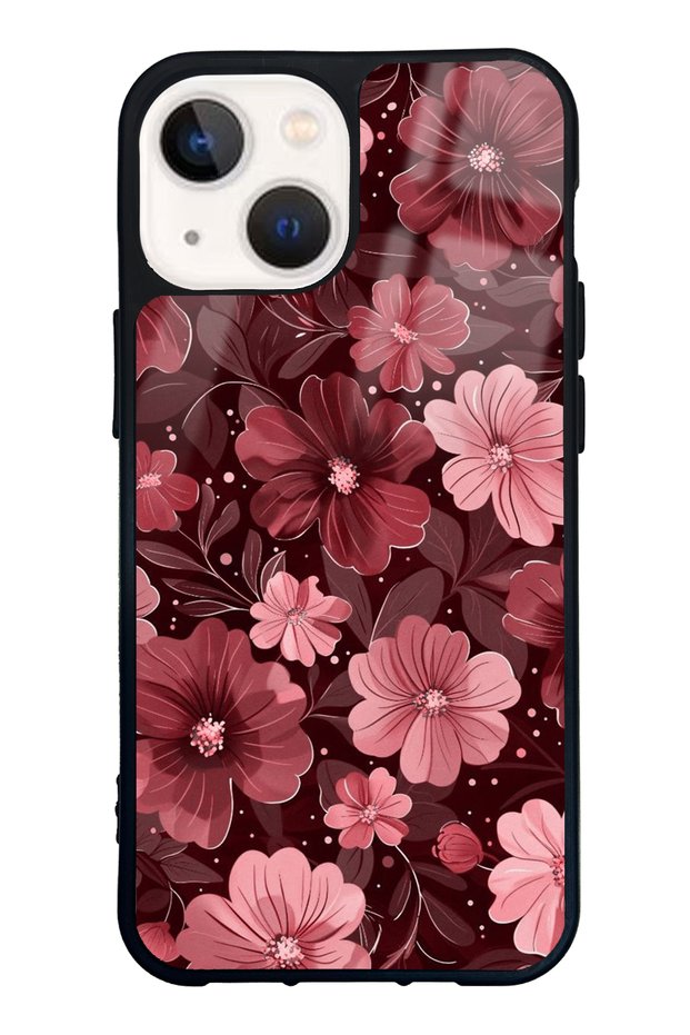 iPhone 13 Mini Velvet Burgundy Design Glossy Phone Case