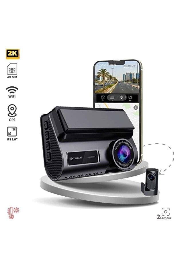 داش كام Te-D234G بدقة 2K مع كاميرتين وتسجيل على مدار 24 ساعة وتطبيق تتبع بالشرائح