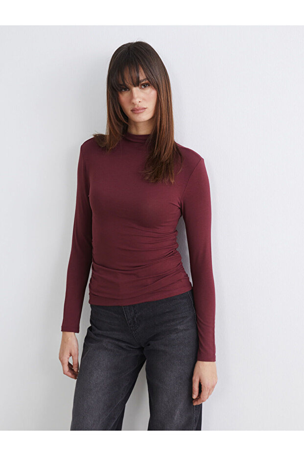 Stand Collar Women's Bodysuit