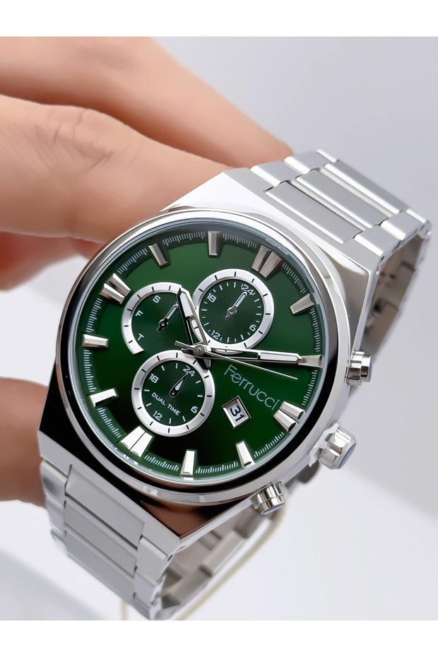Men's Wristwatch with Steel Cord Function 3 Atm Waterproof with 2 Years Warranty+Bracelet as a Gift