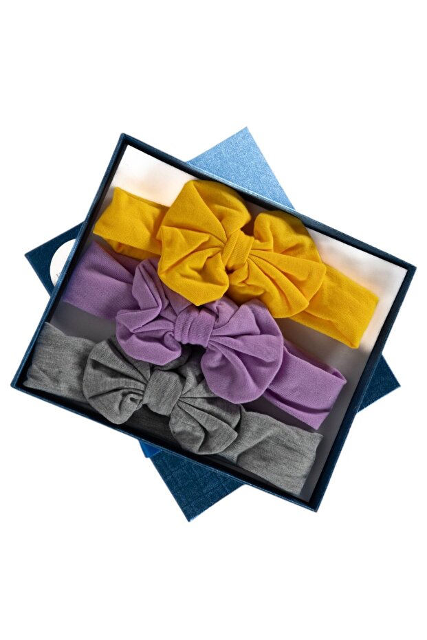 - Olivia Box of 3 Headband Ribbon - Multicolor - 0Y to 2Y