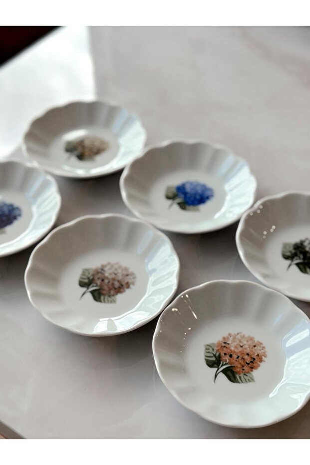 Ortanca Tea Plate Set 6 Pieces