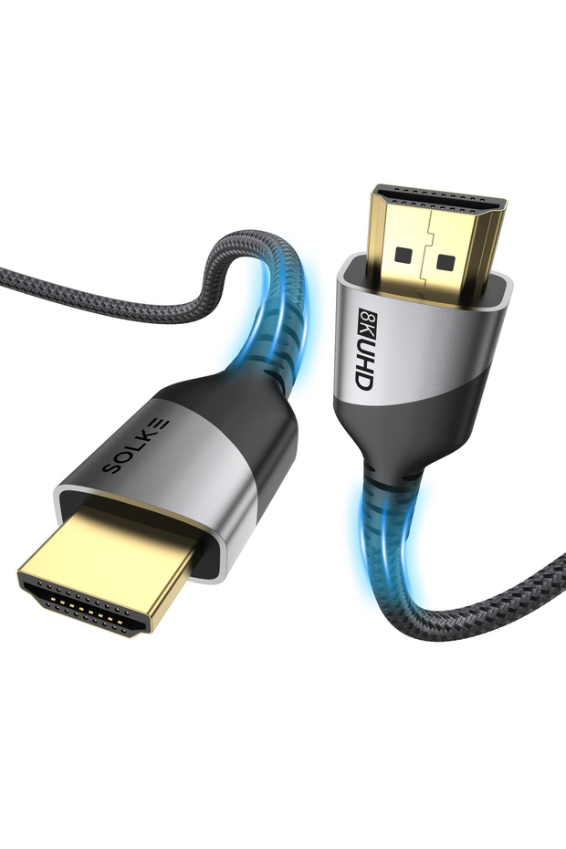 HDMI 2.1 Cable 3 m 8K 60Hz 4K 120Hz 48Gbps Braided Aluminum