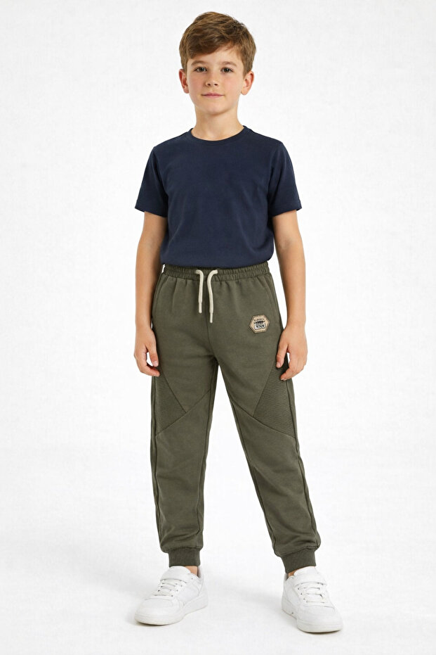 Mişil 18703-26 Boy's Pants with Knee Panel Detail, Comfortable Fit, Casual Sports Bottom