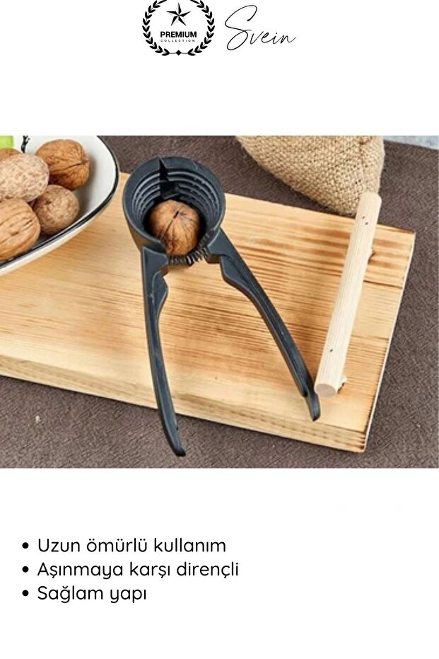 # Nutcracker Metal Nut and Walnut Cracker Durable Nutcracking Tool Ergonomic Powerful Cracker - 3