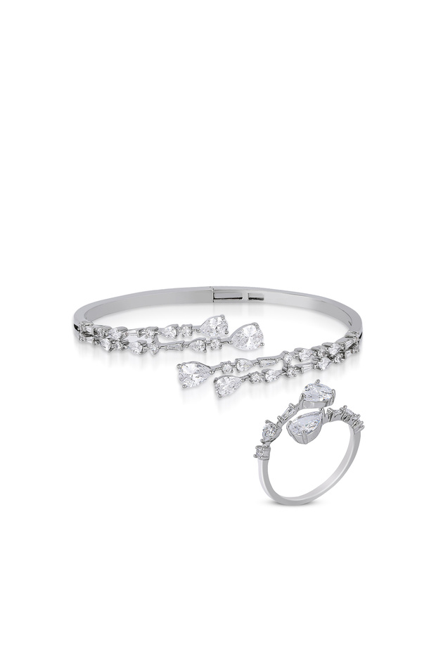 Rosalba Bangle & Ring Set - 1