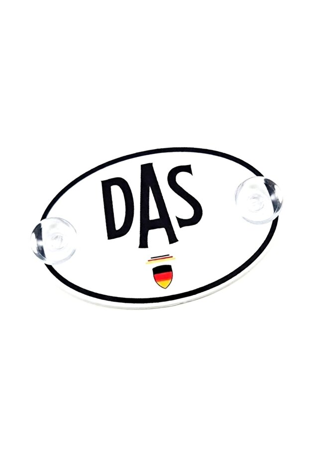 Special for Labelers Oval Das Design German Flag Large Size Plexiglass Glass Ornament with Suction Cup Arma