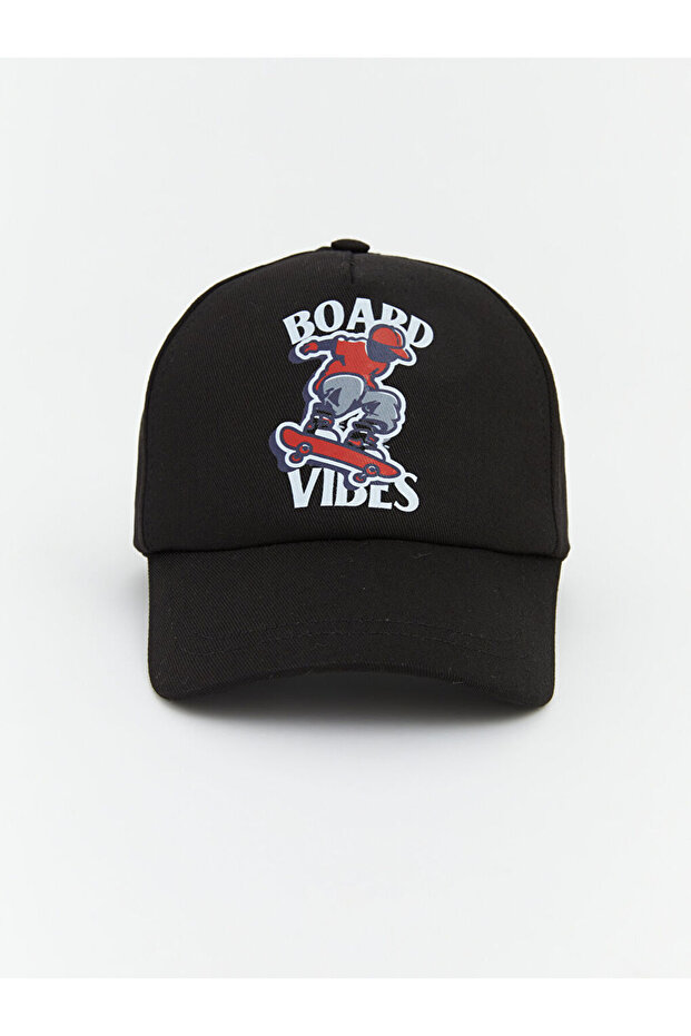 New Season Black Printed Boy's Cap Hat from Güli̇s Gi̇yi̇m
