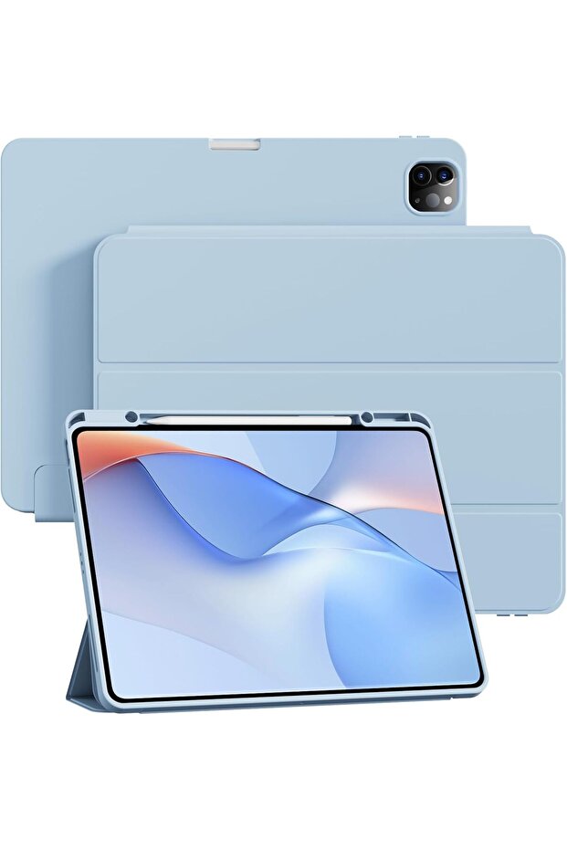 Smart Case for iPad Pro 12.9 Inch 6th/5th/4th Generation with Pencil Holder
