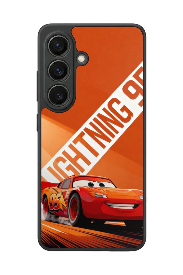 Samsung Galaxy S26 Compatible Lightning Mcqueen Design Glossy Premium Case