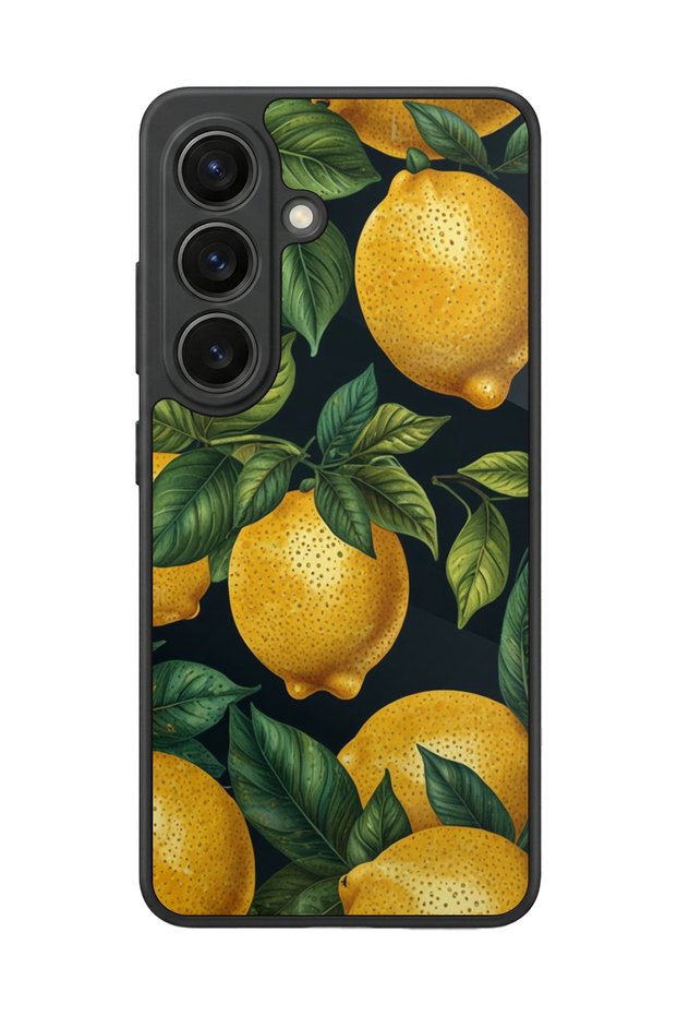 Samsung Galaxy S26 Compatible Lemon Design Glossy Premium Case