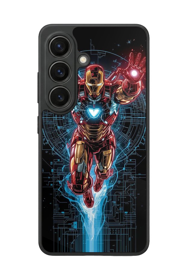 Samsung Galaxy S26 Compatible Glossy Premium Case with Iron Man Design