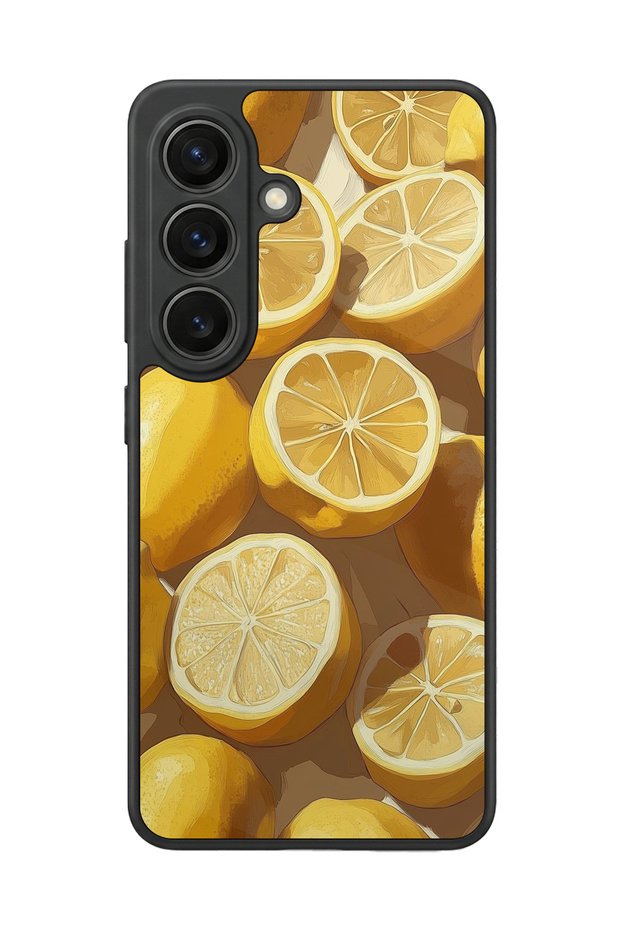 Samsung Galaxy S26 Compatible Lemon Design Glossy Premium Case