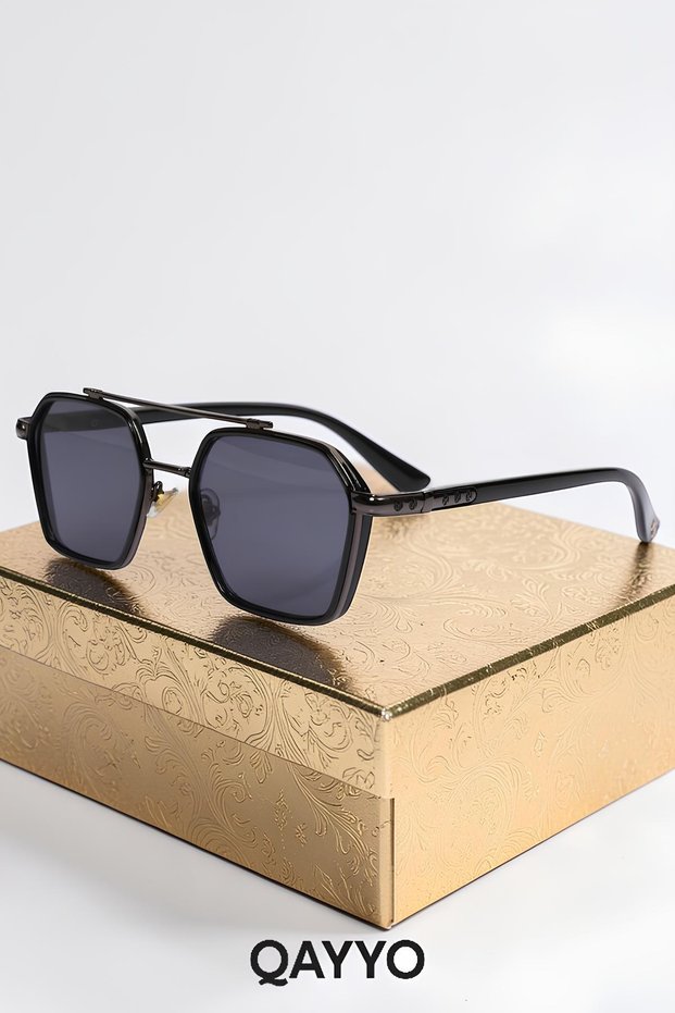 Sunglasses Black Women & Men Uv400 Glass