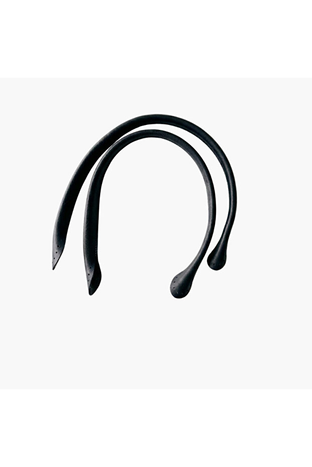 55 cm Tubular Bag Handle Set of 2 Black