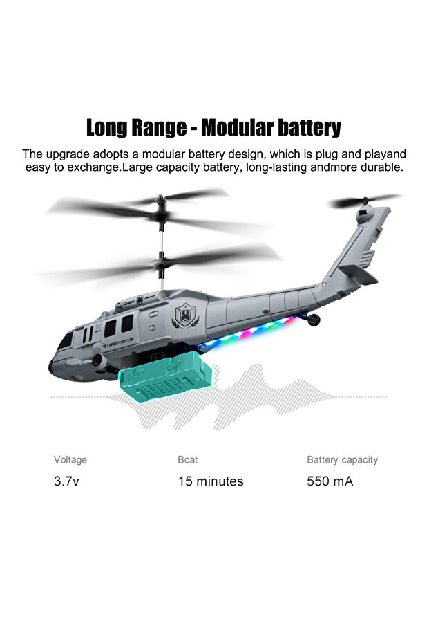 RC Helicopter with Intelligent Hovering Gesture Sensing and Obstacle Avoidance Flight Functions - 6