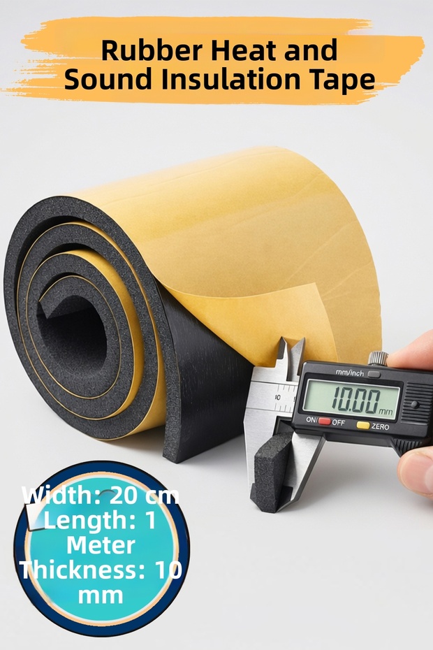 Car Audio Heat Insulation Tape Epidyen Adhesive Width: 20 cm Thickness: 10 mm Length: 1 Meter