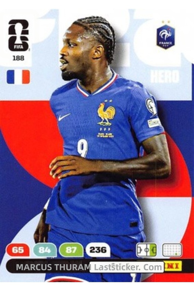 Marcus Thuram (France) 188. Fifa World Cup 2026. Adrenalyn XL Original Card