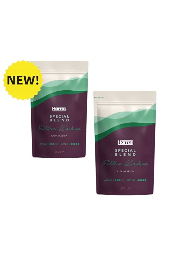 Special Blend Filter Coffee 100% Arabica Brazil & Colombia Blend 250 Gr 2 Pieces (Total 500 Gr)