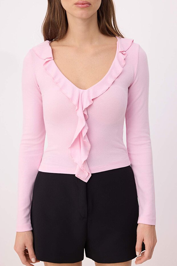 Pembe Bluz TWOAW26BZ00287 - 3
