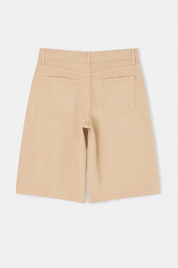 Taş Yüksek Bel Denim Bermuda TWOSS26SR00154 - 6