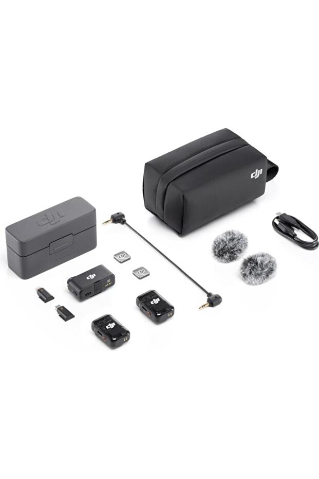 Mic 2 (2 TX Microphone + 1 RX Receiver + 1 Charging Case)