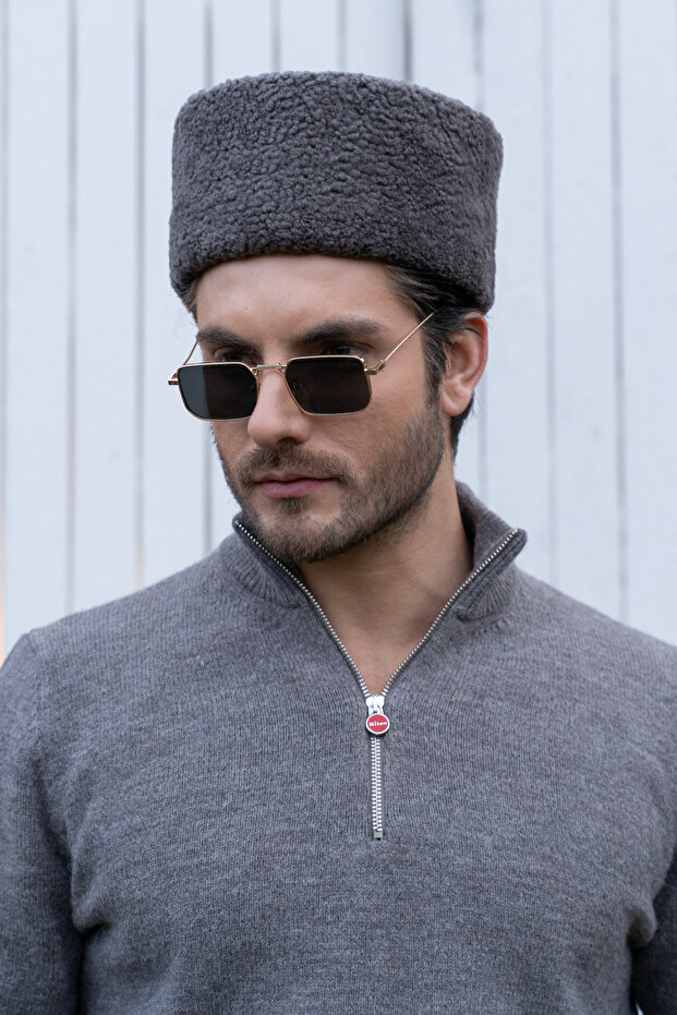 Kafkas Kalpağı Deri Şapka - 1