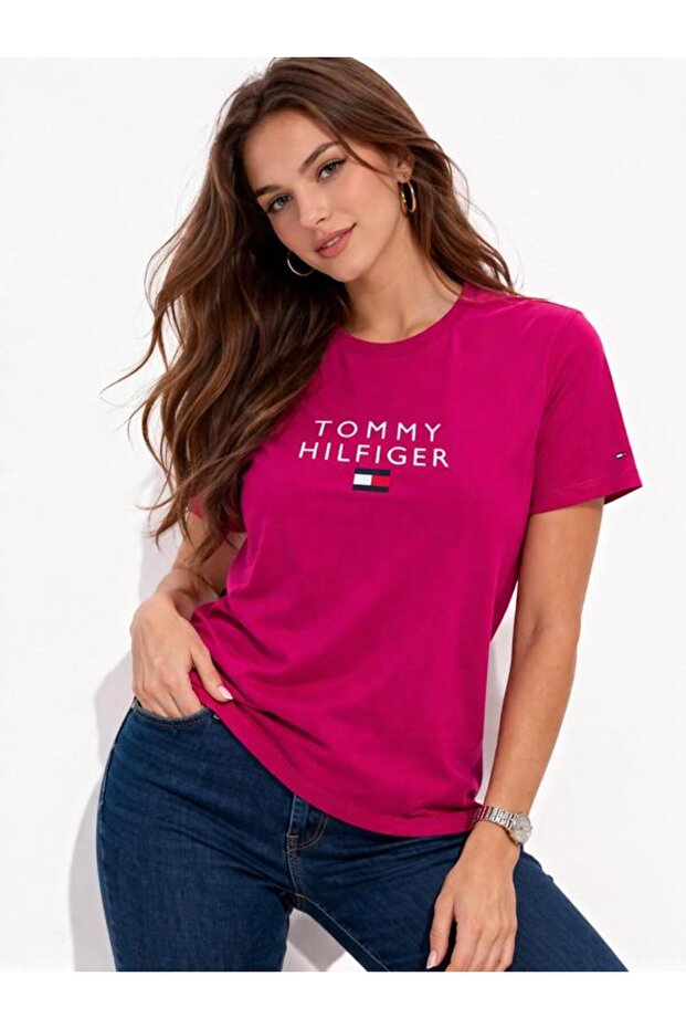 Organic Cotton Chest Th Embroidered Logo Women's T-Shirt