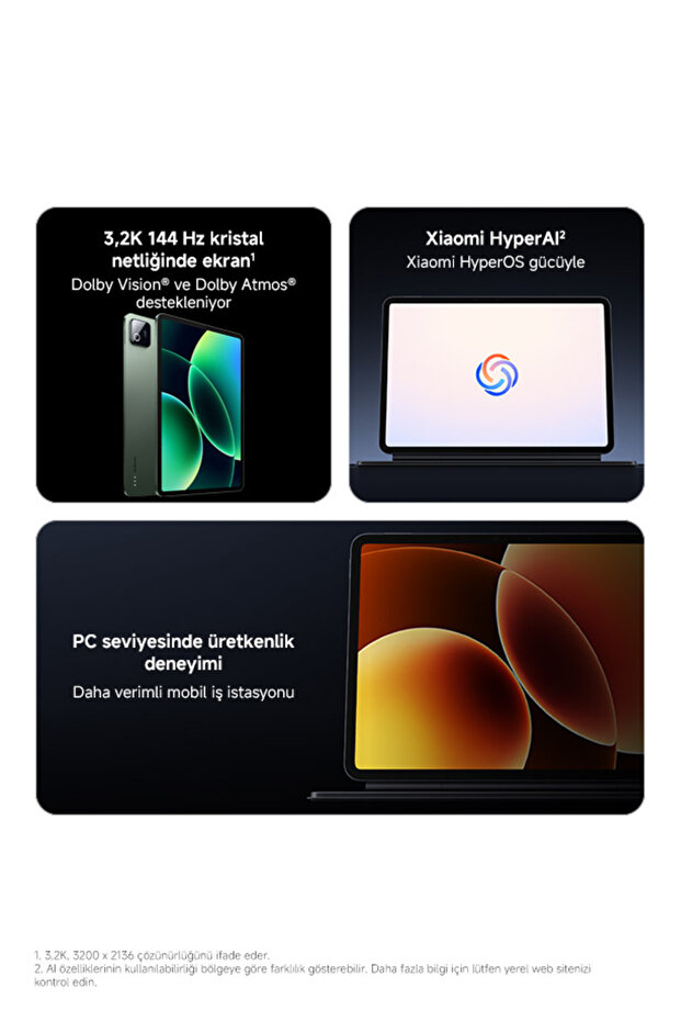 Pad 8 8GB 256 GB Gri (Xiaomi Türkiye Garantili) - 3