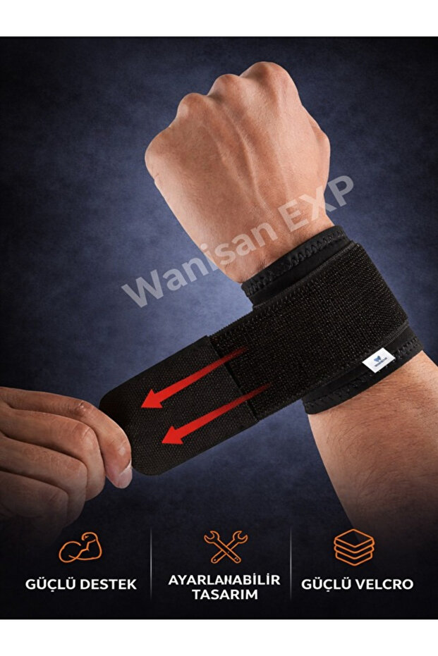 1Pcs Adjustable Orthopedic Hand Ankle Bandage Wristband Wrist Splint, No Pain