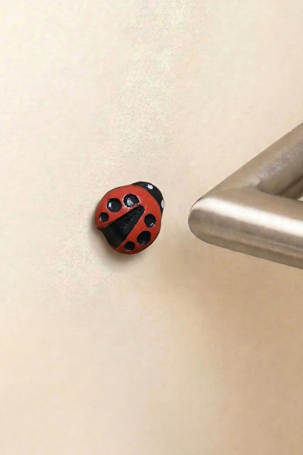 Adhesive Door Handle Bumper Handmade Ladybug Silicone Wall Stopper