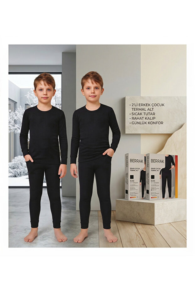 2-Piece Boys' Underwear Set Thermal