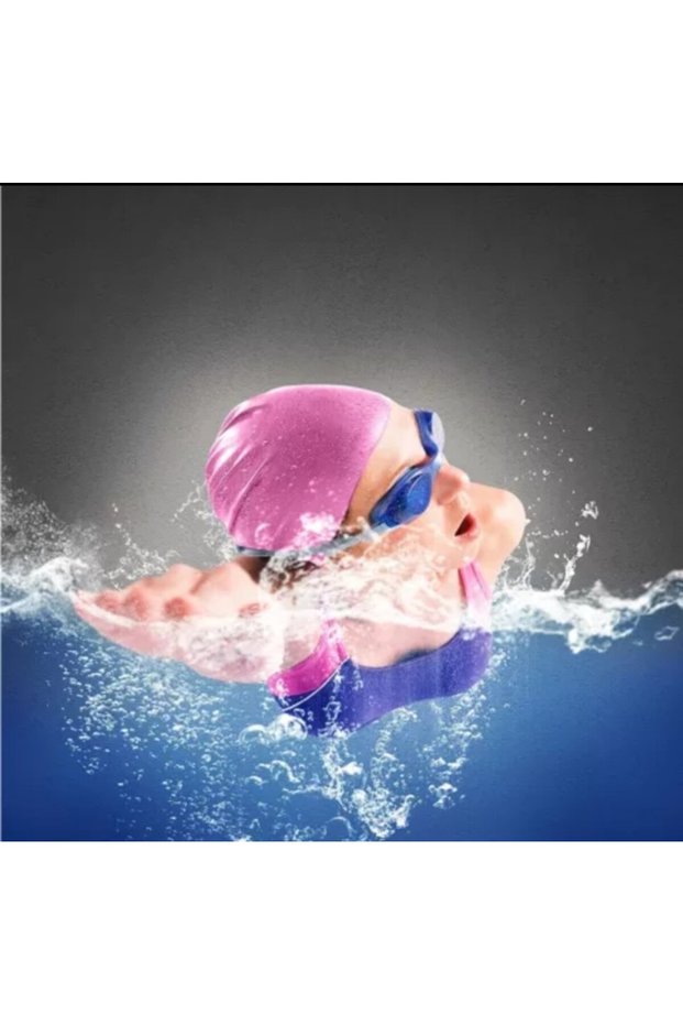 Pink Silicone Bonnet - Solid Color