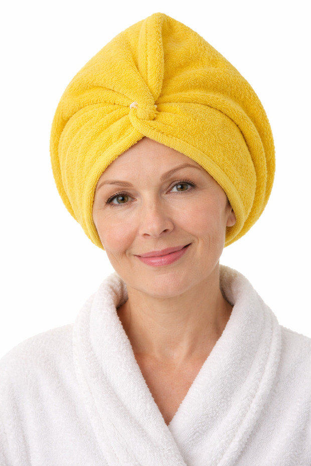 Buttoned Hair Bathing Cap - 1