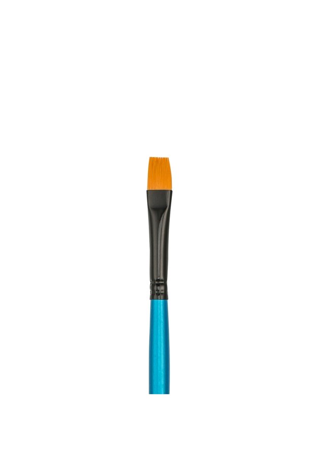 210F Series Synthetic Bristle Flat Cut Brush No: 4 X 12 Pieces